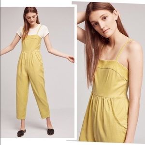 Anthropologie Equinox Jumpsuit Overall - Yellow